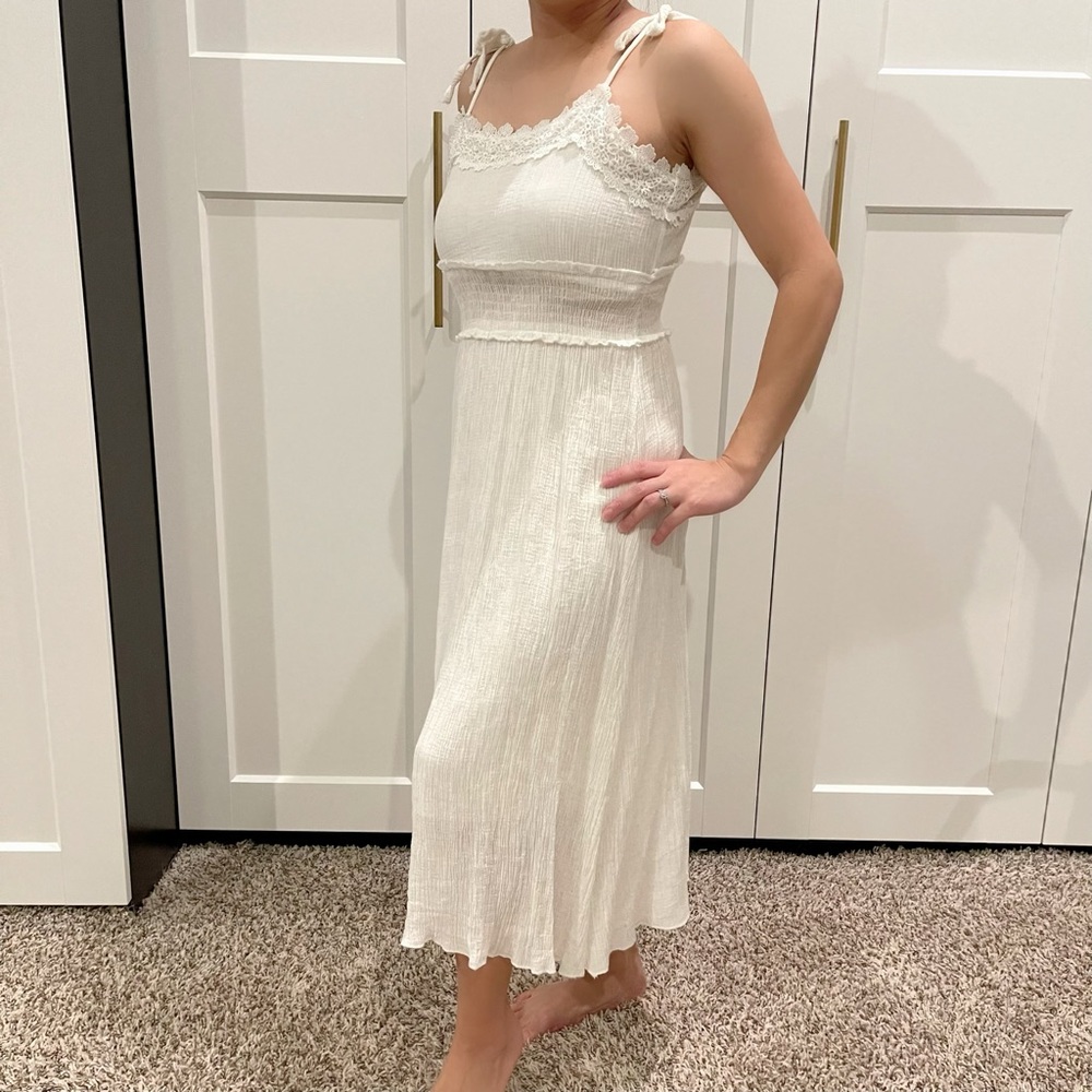 White Midi Dress